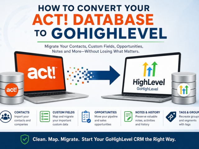 Moving From ACT! to GoHighLevel? Don’t Just Export Your Contacts.